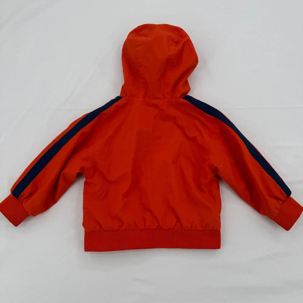 Vtg Kid Connection Sz 18M Orange Racing Windbreaker Jacket Infants Winner Circle